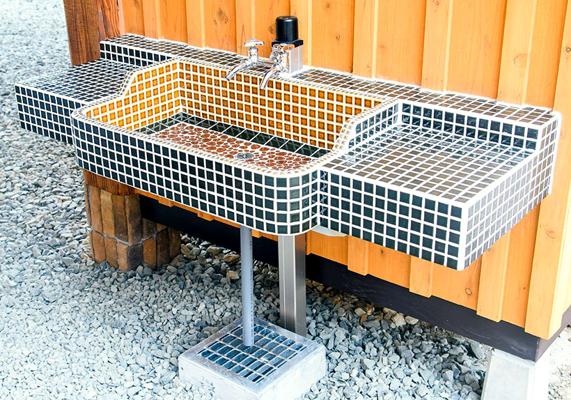 昭和レトロ流し台SSサイズ | タイルショップたまがわ本店 