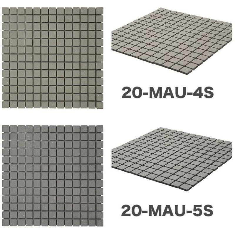 色とりどりのモザイクタイルのベッドカバー＊ハンドメイド132×173cm 47mm角モザイクタイル裏ネット張り パステルカラーmix色コーナー