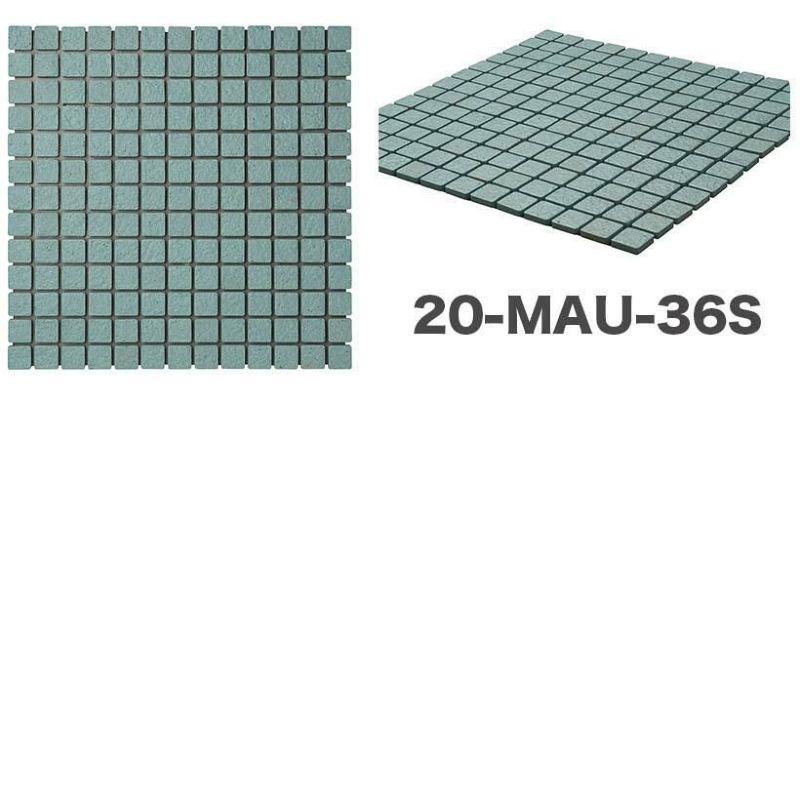 20mm角モザイクタイル 磁器質 無釉 表紙張り 床用 モザイクタイル 